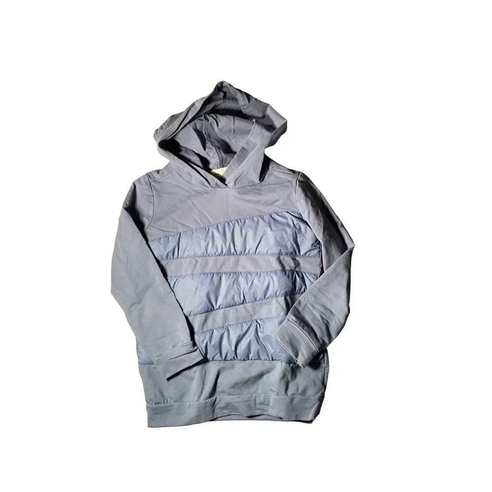 Montee Boys blue down accent striped hoodie top size 6